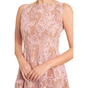 Pink Midi Sleeveless lace Dress - Hottie + Lord