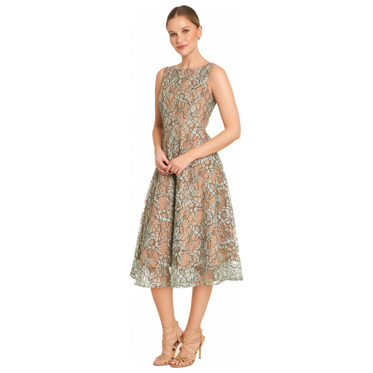 Green Midi Lace dress - Hottie + Lord