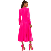 Fuschia Midi Dress - Hottie + Lord