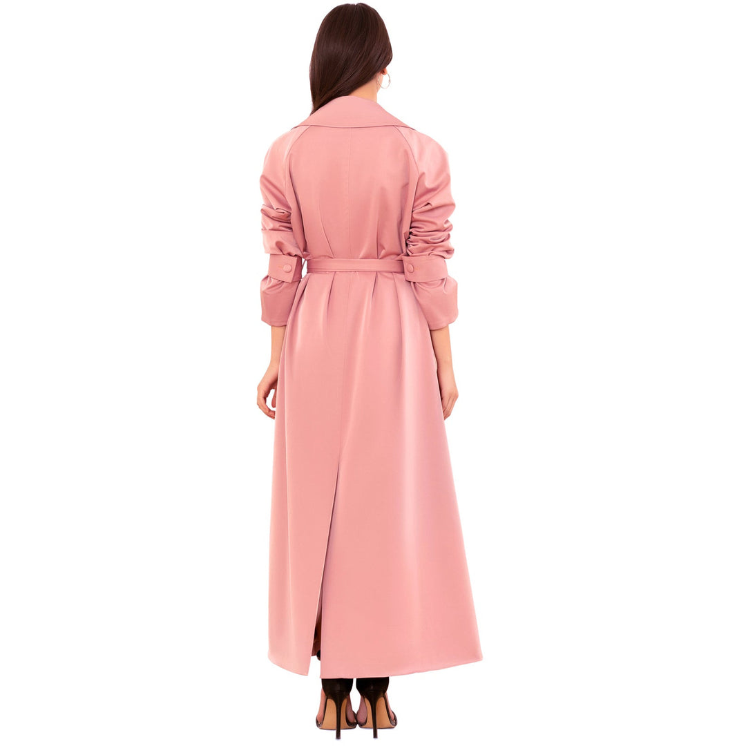 pink dress coat Pink Trench coat – ATUTUED
