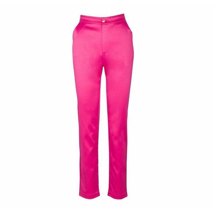 Pink Straight Leg Slim Pants - Hottie + Lord