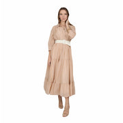 Anya Maxi cotton and silk blend  dress - Hottie + Lord