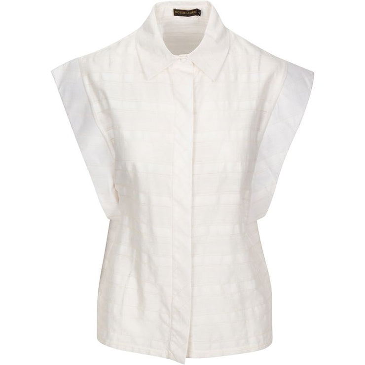 Cotton Structured sleeves blouse - Hottie + Lord