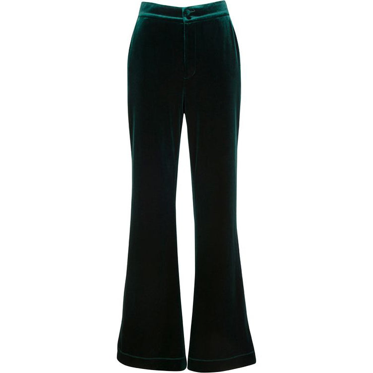 Moscow Green Velvet Trouser - Hottie + Lord